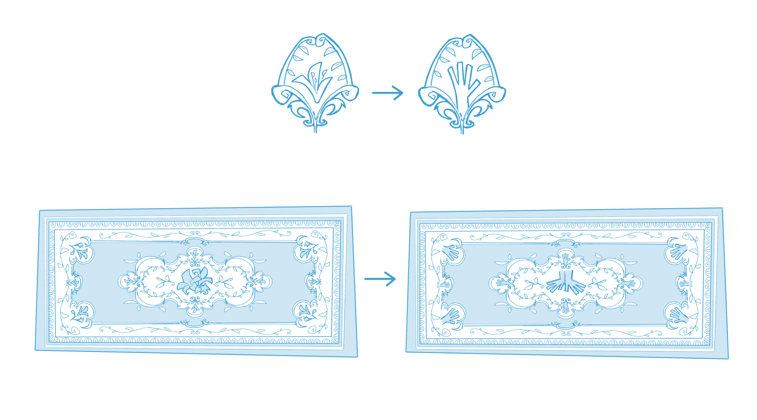 King Julian - Set Design (Haunted House Rough)