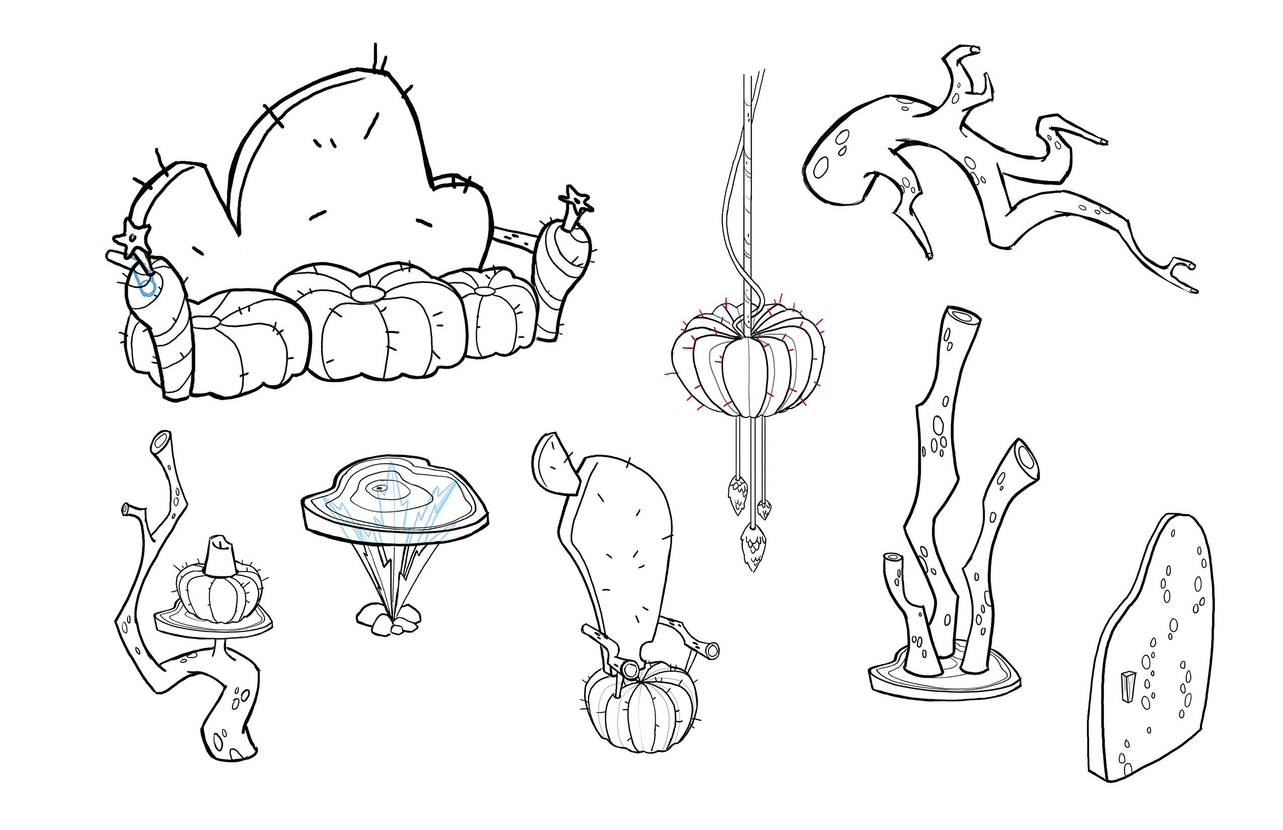 King Julian - Set Design (Cactus House Interior)